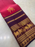 Pure 1G zari handloom Kanjeevaram Silk Saree- Silk mark certified- PS2343