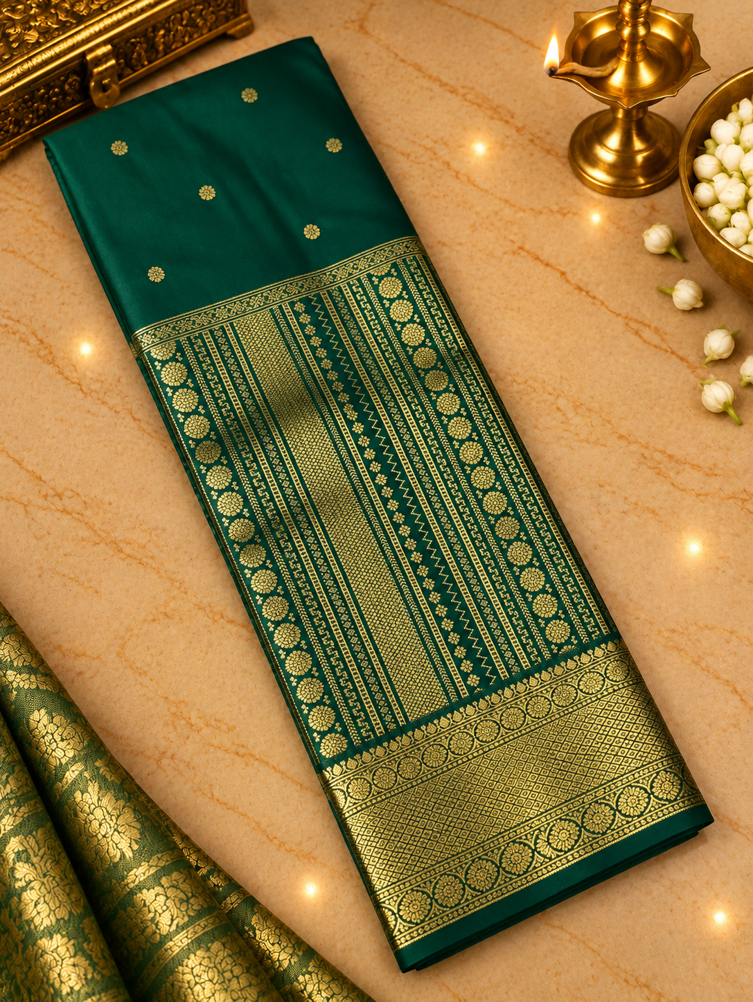 Premium Bridal Semi Kanchipuram Silk Saree -902334