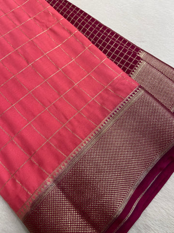 Pure Mix Crepe Mysore Silke Saree ✨