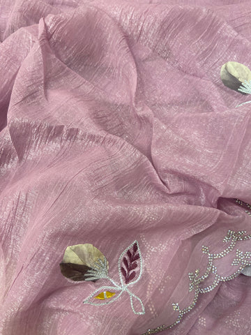 Premium Crush Organza Saree🩷