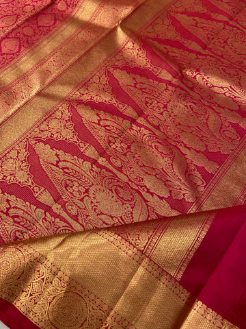 Pure Handloom Kanjeevaram Silk Mark Certified Saree
