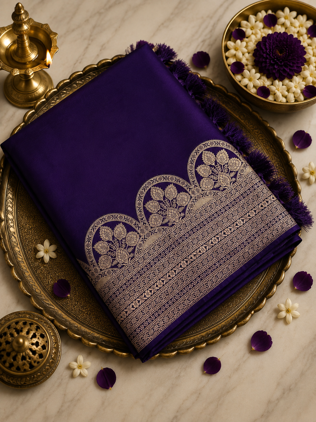 Pure Crepe Satin Silk Saree