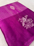 Premium Crepe Satin Silk Saree (light)