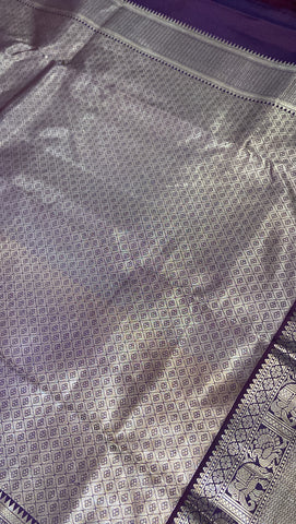 Pure Kanjeevaram silk mark certified saree