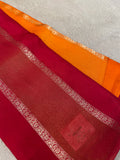 Pure Chinnon Dual Tone Saree