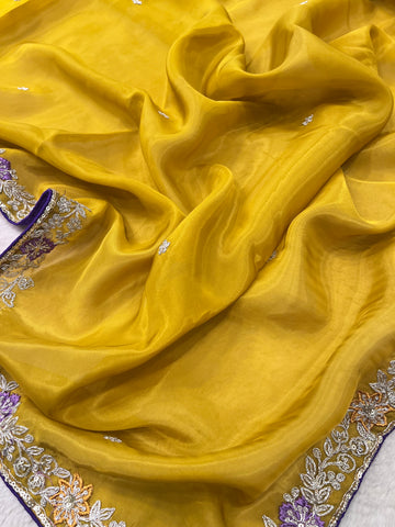 Designer Fancy Saree With Work