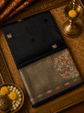 Premium Russian Dola Silk Sare With Embroidery