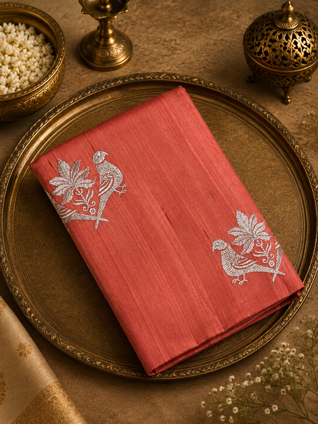 Premium Butter Silk Saree With Zari Work