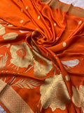 Pure Crepe Satin Silk Saree- 902218