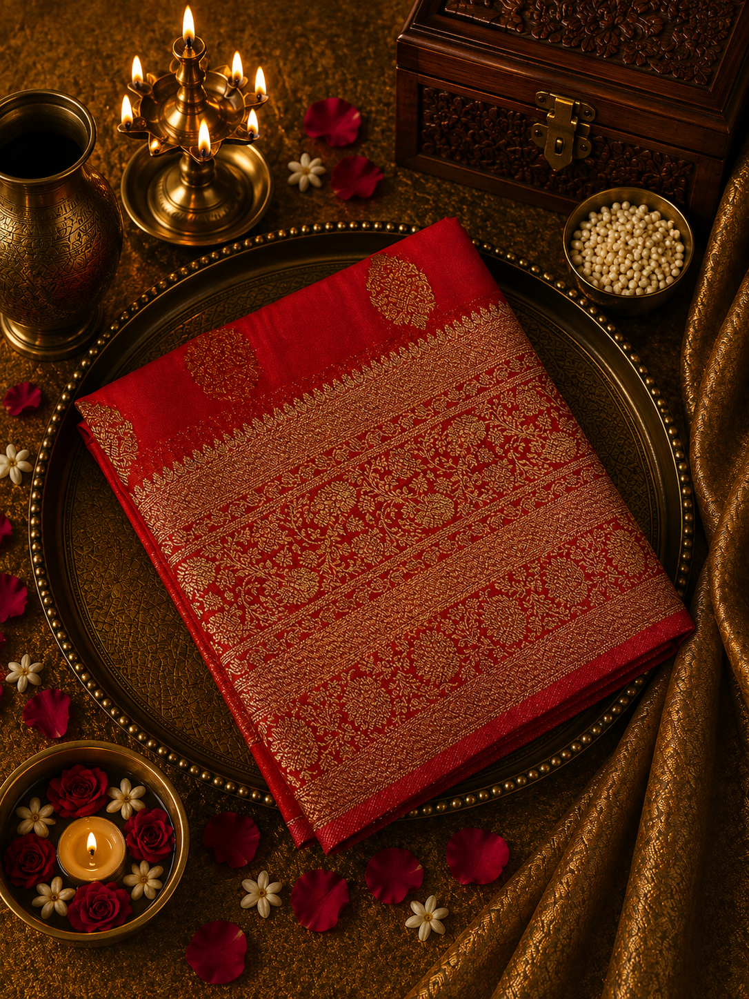 Premium Crush Georgette Saree❤️