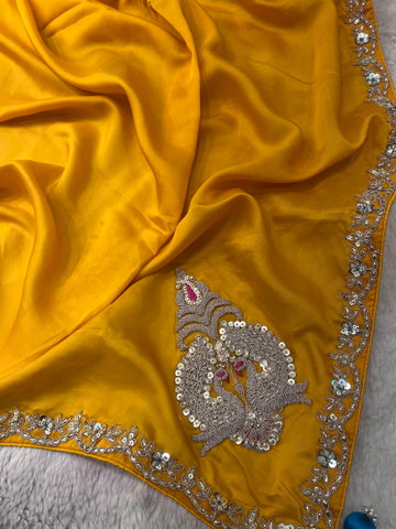 Designer Fancy Saree With Work
