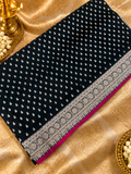 Premium Banarasi Crepe Satin Silk Saree -902860