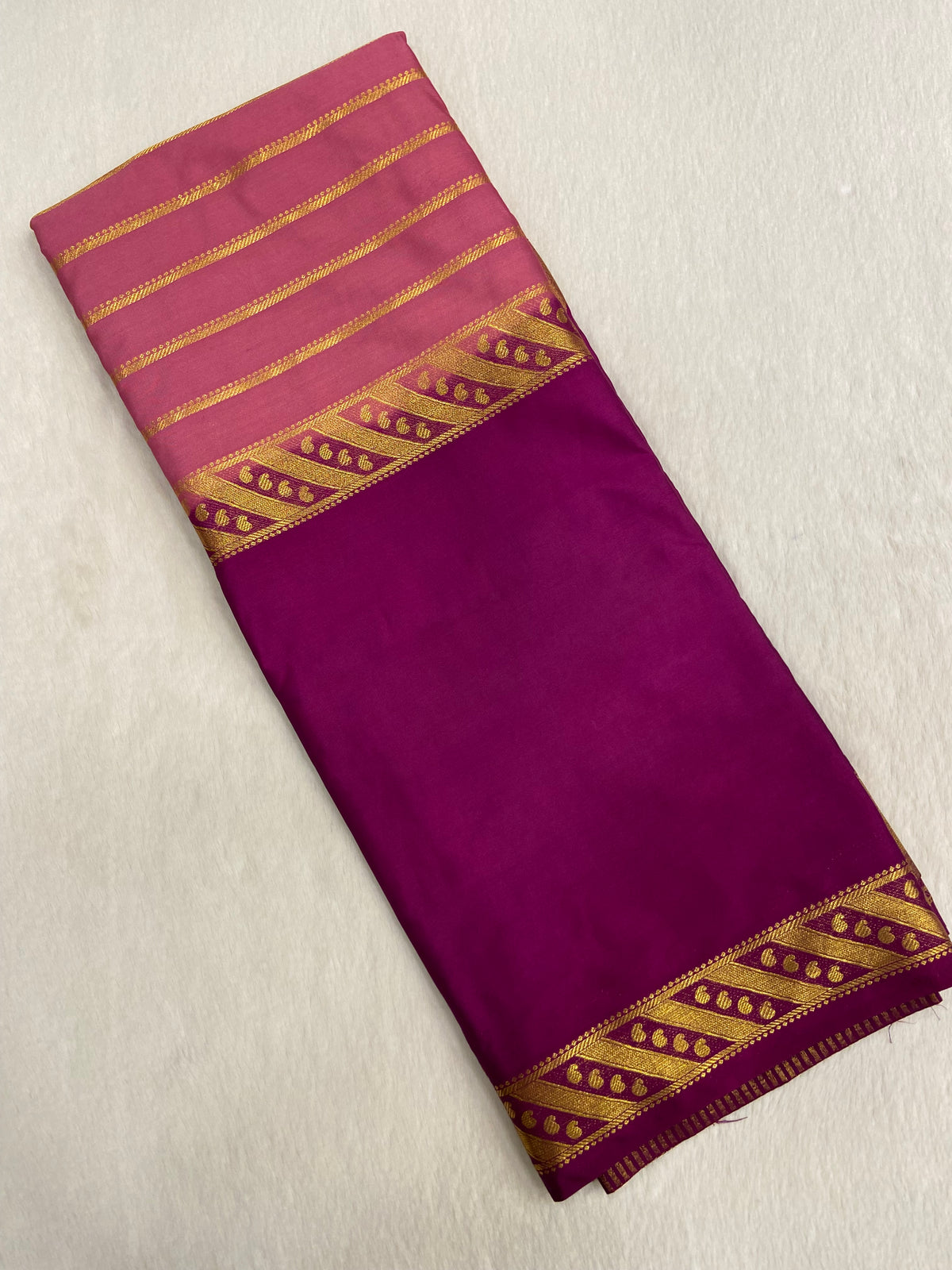 Premium Crepe Semi Mysore Silk Saree