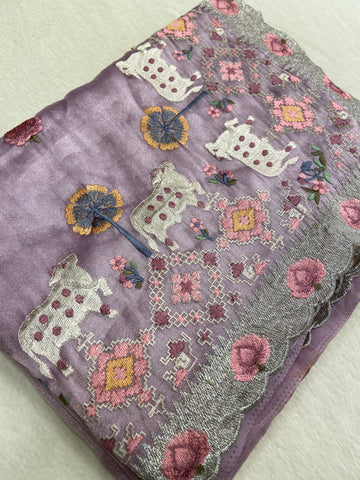 Premium Tissue Organza Saree