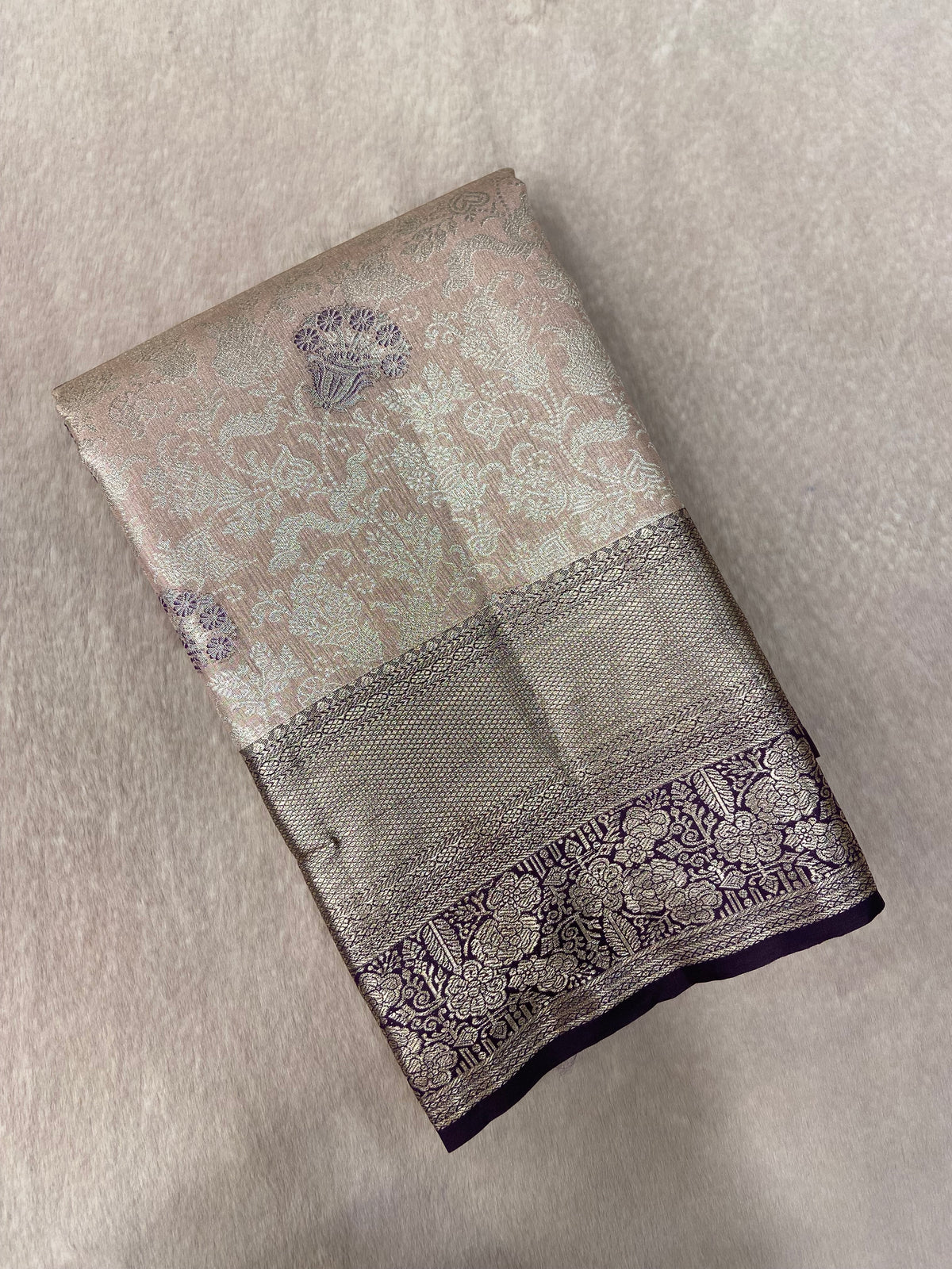 Bridal Semi Tissue Silk Saree