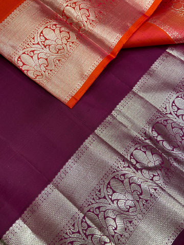 Pure 1G zari handloom Kanjeevaram silk mark certified saree