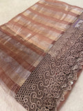 Premium Soft Tassar Tissue Saree -902584