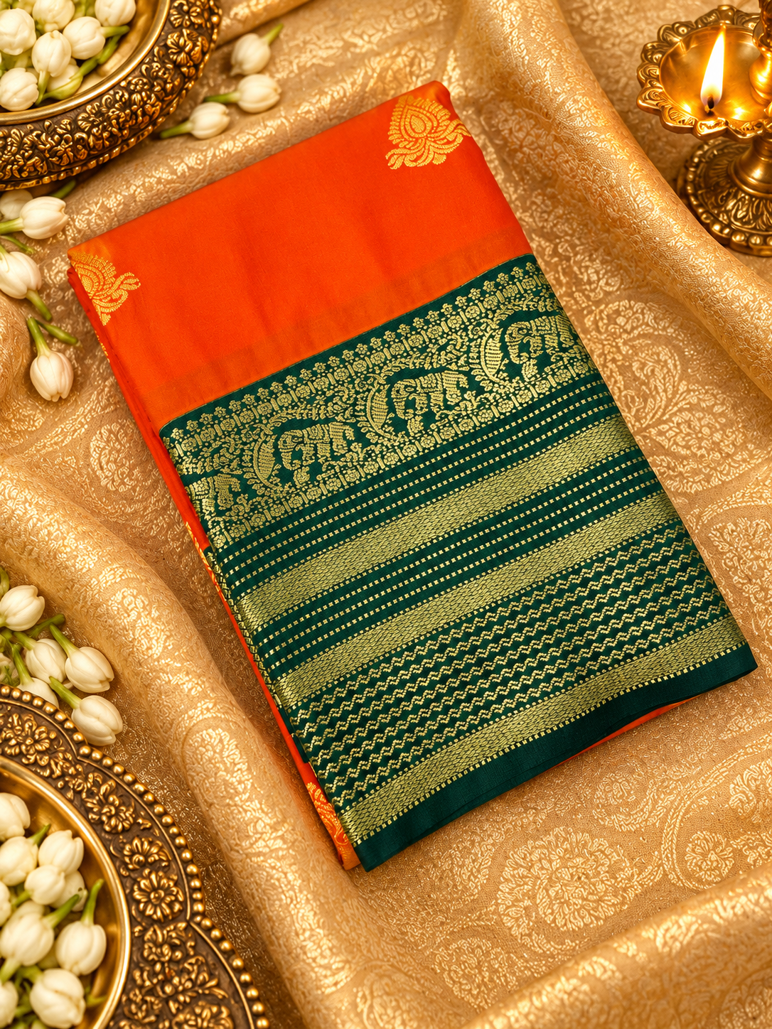 Premium Mini Kanchi Silk Saree - 902819