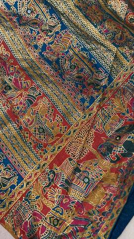 Semi banarasi Kalamkari Saree