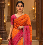 Premium Fendicrush Saree - 902607