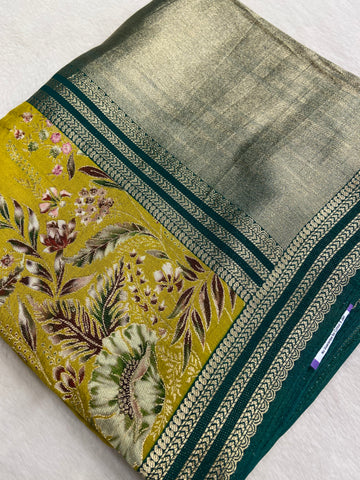 Premium designer crepe silk saree