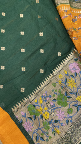 Tussar Patani Meena cont Saree
