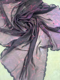 Premium Fendicrush organza saree- 902585 Dark Purple