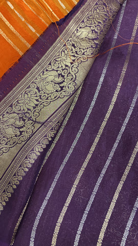 Pure Chinnon Saree