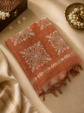 Premium Tissue Organza With Applique Work