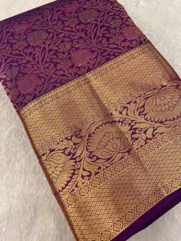 Pure Handloom Kanjeevaram Silk Mark Certified Saree