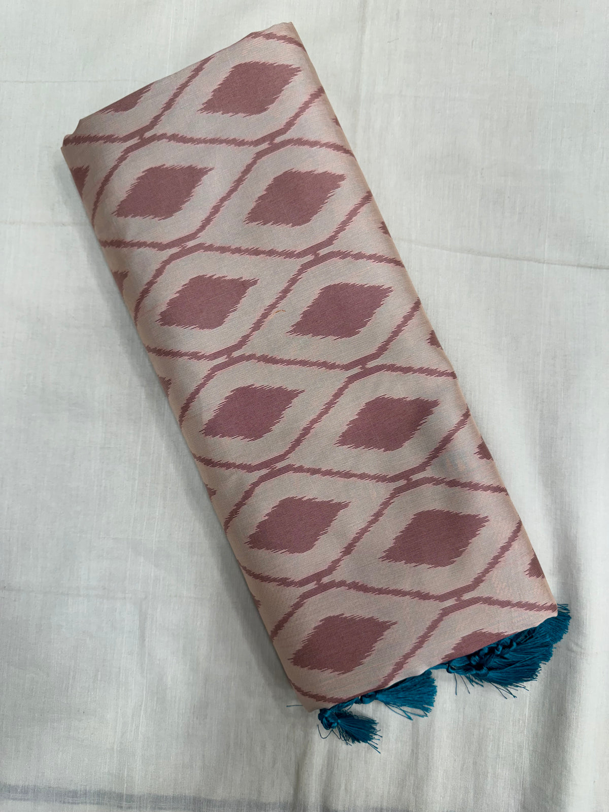 Pochampally design semi silk Saree