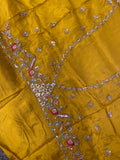 Premium Satin Crepe With Bandhini Border