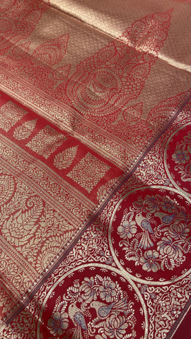 Bridal Semi Tissue Silk Saree