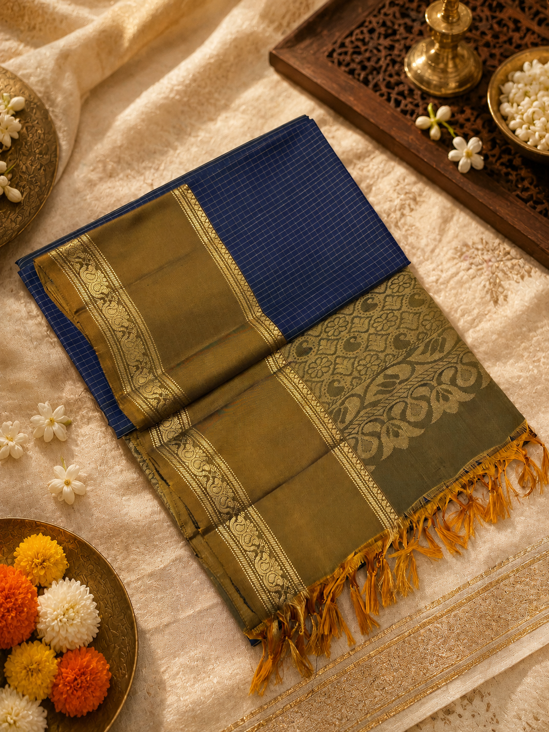 Pure Kanjeevaram Soft Silk Saree