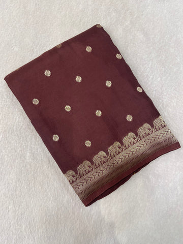Premium Crepe Satin Silk Saree
