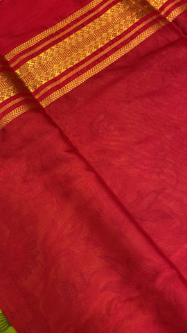 Premium Printed Semi Mysore Silk Saree