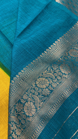 Premium Heritage Cotton Saree With Meenakari Design