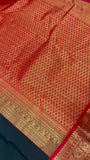 Pure Kanjeevaram Silk Saree - Bottle green