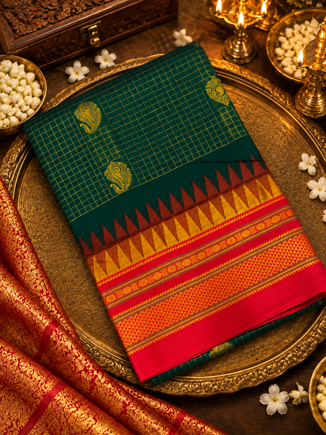 Premium Quality Gadhwal cotton Saree- 902664