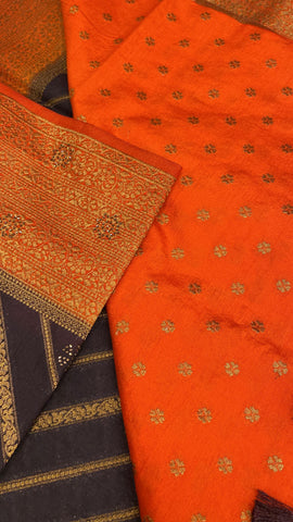 Assam Silk With Stone Work Saree✨