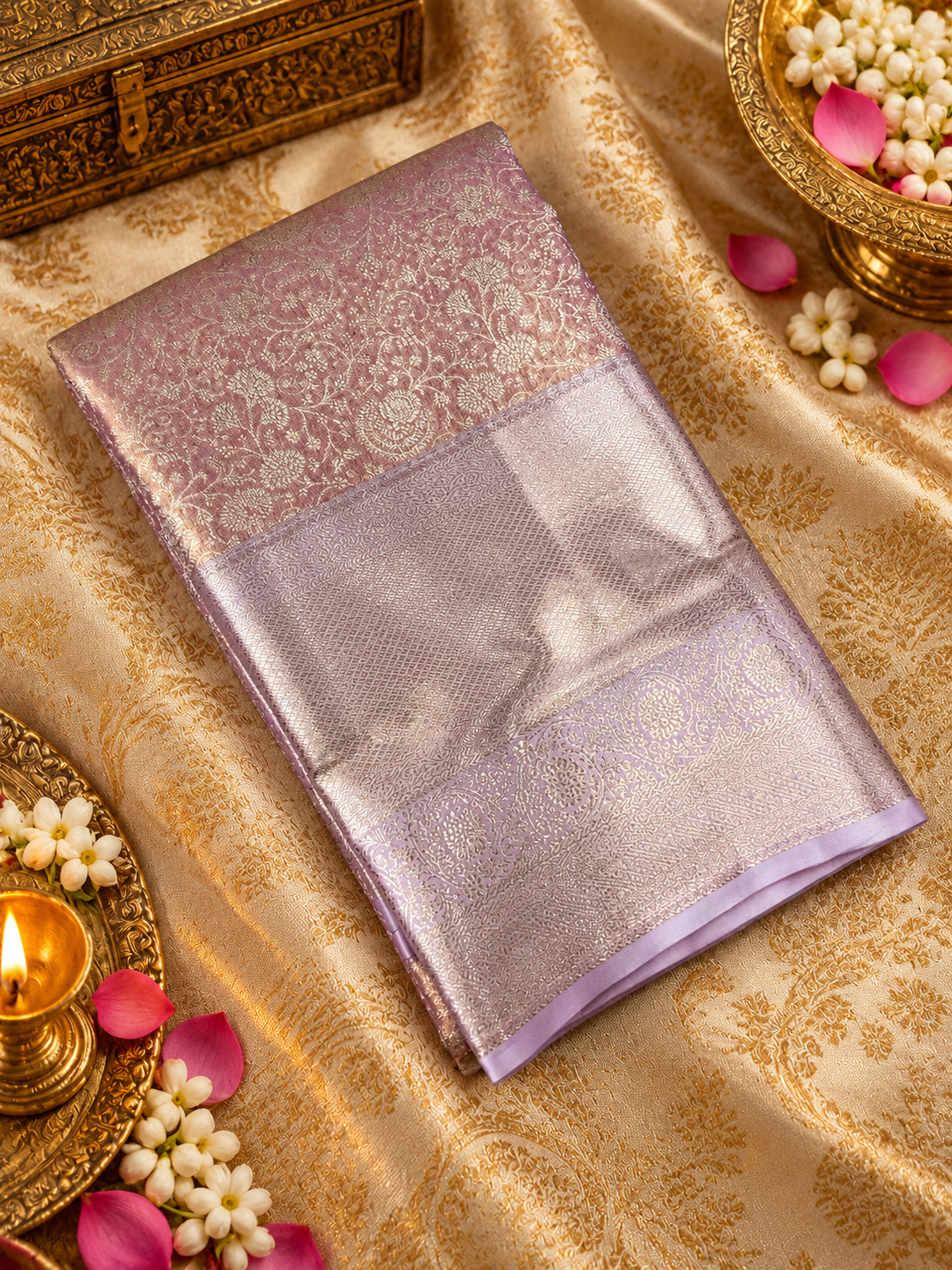 Premium Bridal Semi Kanchipuram Silk Saree - 901998