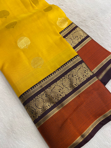 Pure Kanjeevaram silk mark certified saree