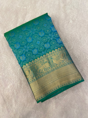 Pure Handloom Kanjeevaram Silk Mark Certified Saree