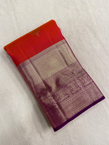 Pure zari handloom Kanjeevaram silk mark certified saree