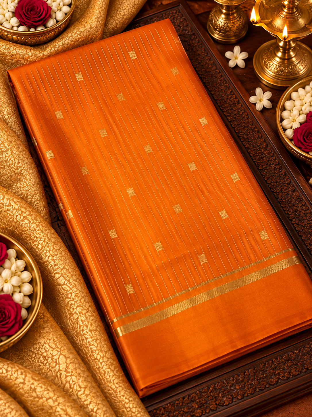 Pure Mix Crepe Mysore Silk Saree