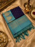Premium Mini Kanchi Soft Silk Saree Dark 💜