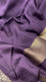 Pure Soft Tussar With Cross Stitch Embroidery