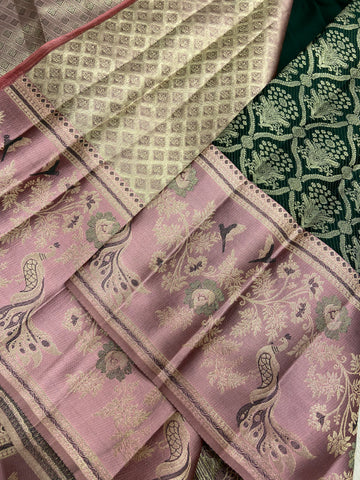 Pure Zari Handloom Kanjeevaram Silk Mark Certified Saree