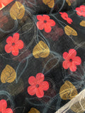 Premium Linen Tissue Embroidery Saree