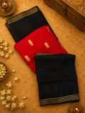 Pure  Mix Mysore Crepe Silk Saree